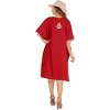 HAPPY BAY Women's House Daily Routine Evening Wear Cover Ups Ladiessuit Coverup Caftan Bikini Casual Short Kaftans for Women 2X-3X Red, Solid - 3 of 4