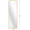 Wooakway Rectangle Metal Framed Mirrors Bathroom Wall Mirror Vanity Mirror Accent Mirror - 4 of 4