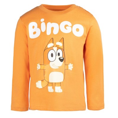 Bluey Bingo Dad Little Boys 3 Pack Long Sleeve T-Shirts Orange/Blue/Gray 6 — фото 4