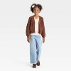 Girls' V-Neck Button-Front Sweater - Cat & Jack™ - 3 of 3