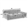 OUTSUPPLY Modern Pet Sofa with Backrest & Armrests, Linen Fabric Dog Bed for Small & Medium Dogs, Washable Cover - 2 of 4