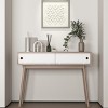 Syemin Console Tables Entryway Table Console Table with Storage Space Sofa Table Behind Couch Small Space Console, Beige, 39.4"*13.77"*29.52" - 4 of 4
