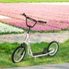 VisioGear Kick Scooter for Kids 5+, Big Wheel Kids Scooter with Adjustable Height Handlebar, White, 54.8"*22.8"*35.5" - 4 of 4
