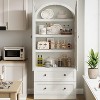 Storage cabinet,farmhouse cutlery cabinet with 2 doors and drawers,used for cabinets,kitchen,dining room,living room - 3 of 4