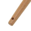 Unique Bargains Spoon Hand Wash Only Large Solid Spoon Silicone Wooden Handle 12.6" 1 Pc - 3 of 4