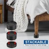 Unique Bargains Adjustable Anti-Slip Chair Table Round Furniture Risers 4 Set - 4 of 4
