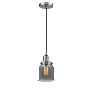 Bell - 1 Light Cord Hung Mini Pendant In Industrial Style-10 Inches Tall and 5 Inches Wide - 1 of 1