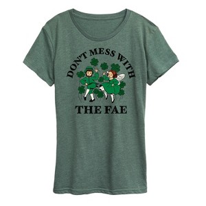 Women's - Instant Message - Don't Mess With The Fae Short Sleeve Graphic T-Shirt - 1 of 4