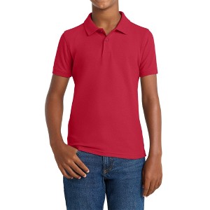 Mafoose Youth Comfortable Core Classic Pique Polo Shirt for Everyday Wear - 1 of 4