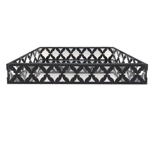 Legend Guest Towel Tray Black - Popular Bath Popular Home: Metal Vanity Accessory, Spot Clean, 9x5" Size - 1 of 4