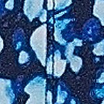 navy/turquoise mosaic dot