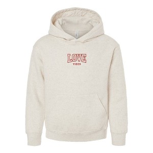 The Juniper Shop Embroidered Varsity Love Vibes Youth Graphic Hoodie - 1 of 3