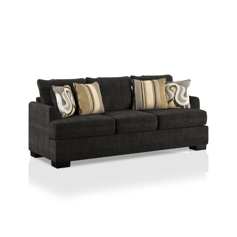 Korona Upholstered Sofa Homes Inside, Stanton Leather Sofa With Tufted Seat And Back In Camel