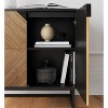 Nathan James Set of 4 Enloe Console Table with Wood Doors Black - 4 of 4