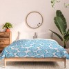 Full/Queen Schatzi Brown Lucy Floral Comforter Set Turquoise - Deny Designs: Microfiber, 300 Thread Count, 3-Piece Set - 3 of 4
