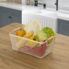 Basicwise Multipurpose Metal Mesh Basket with Wooden Handle Storage Organizers for Kitchen, Bathroom, Cabinet, and Closet - 3 of 4