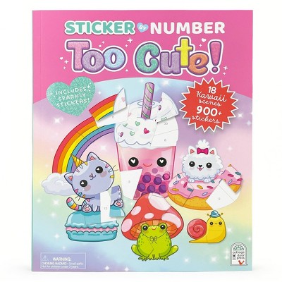 Sticker by Number Too Cute! (Board Book)