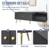 Shoe Rack Bench With Hidden Storage Compartment, Upholstered Cushions, Wooden Bench With Storage, Easy Assembly For Entryway Living Room - 4 of 4