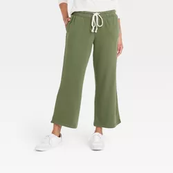 Women's High-Rise Knit Flare Pull-On Pants - Universal Thread™ Green XXL