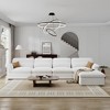 146.5'' Chenille Cloud Sectional Down-Filled Modular Sofa with Removable & Washable Cover, Storage Function, and Minimalist Modern Style - 2 of 4
