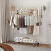 VEVOR Heavy Duty Clothes Rack, Double Hanging Rod Clothing Garment Rack for Hanging Clothes, Adjustable Height and Extendable Length Clothing Rack - 2 of 4