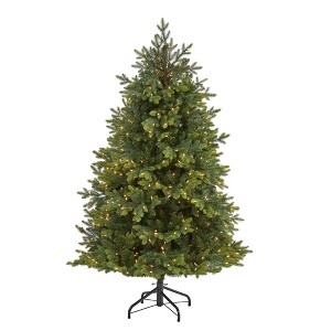 Nearly Natural 6’ North Carolina Fir Prelit LED Artificial Christmas Tree - 1 of 1
