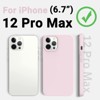 BONGEEK Shockproof Liquid Silicone Designed for iPhone 12 Pro Max Case 6.7", Gel Rubber Anti-Shock Cover Phone Case Drop Protection 6.7inch-Pink - 2 of 4