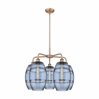 Vaz - 5 Light Stem Hung Chandelier In Industrial Style-15.38 Inches Tall and 26 Inches Wide