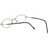 Flex Plus by Vivid FP-86 Designer Blue Light FIlter Reading Glasses in Tortoise Havana Brown Gold Amber 48mm +2.00 | Ladies | Oval Shape | Medium Fit - 4 of 4