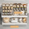 Expandable Pull Out Cabinet Organizer, 16.5" Deep Expandable(12.59"-20.47") Slide Out Drawers, Expandable Cabinet Pull Out Shelves, 3 rails, white - 4 of 4
