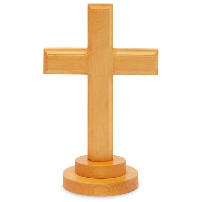 Faithful Finds Wooden Standing Cross Home Decor (11.5 x 7.1 Inches)