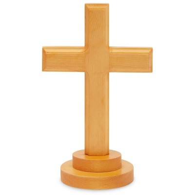 Faithful Finds Wooden Standing Cross Home Decor (11.5 x 7.1 Inches)