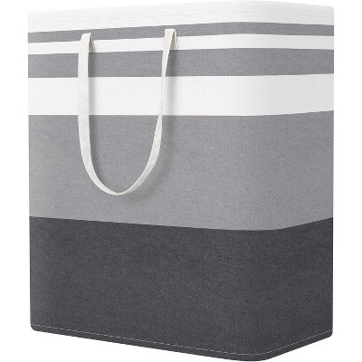 Paaaawaters Large Collapsible Laundry Basket Hamper with Easy Carry Handles，Freestanding Clothes Hampers for Laundry, Bedroom