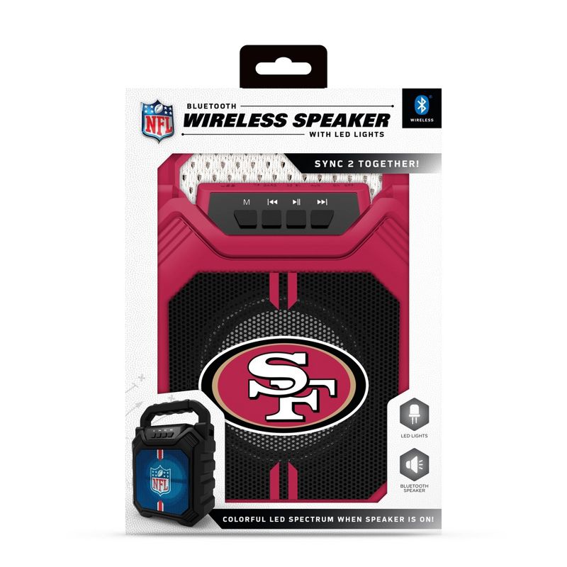NFL San Francisco 49ers LED Speaker with Color v.6, 3 of 5