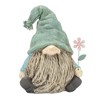 Whimsical Garden Gnome Figurines – 5.25"H Stone Accent Gnomes with Flower Stems (Set of 4) by Melrose - 4 of 4
