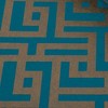 Zen Teal and Copper Geometric Paste the Wall Wallpaper - 4 of 4