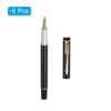 Unique Bargains Metal Smooth Writing Business Black Ink Medium Point Ballpoint Pen 6 Pcs - image 3 of 4