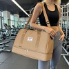 Luupatchy Three-dimensional Diamond Patterned Travel Bag, Dry Wet Separation , for Travel, Fitness Yoga, Weekend Tote Overnight Bag - 3 of 4