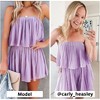 EXLURA Womens 2025 Summer Romper Dress Spaghetti Strap Pleated Fashion Short Jumpsuit Outfits - 2 of 4