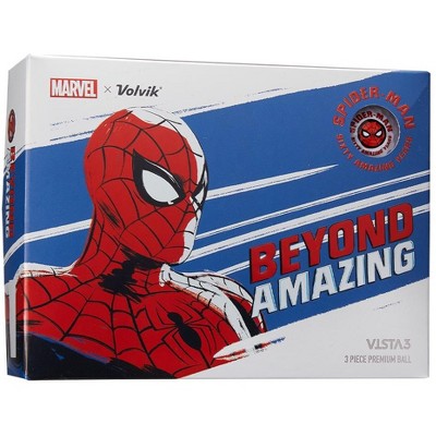 Volvik Marvel Edition Spiderman Vista3 Golf Balls