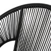 Condessa Patio Hammock Weave Loveseat Bench - Black - Christopher Knight Home: Durable Outdoor Seating - 3 of 4