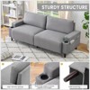 80in Modern Couch with Cup Holders, Deep Seat Sofa Couch - 4 of 4
