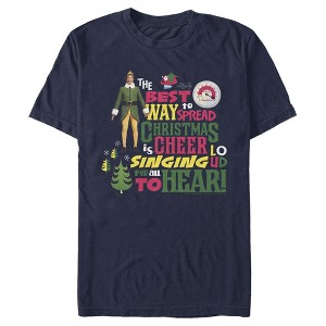 Men's Elf Christmas Cheer Loud Singing T-Shirt - 1 of 4