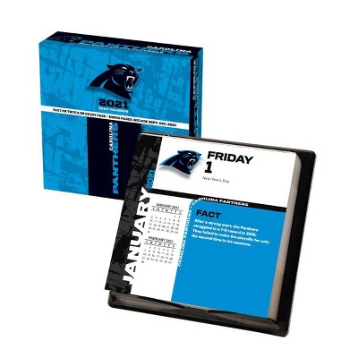  NFL Carolina Panthers 5.25"x5.25" Daily Boxed Calendar 