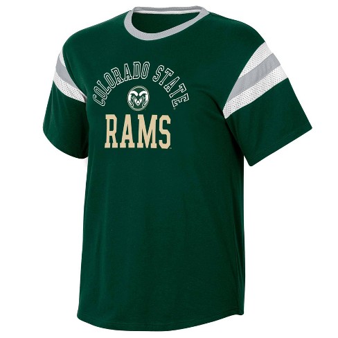 Ncaa Colorado State Rams Women's Short Sleeve Stripe T-shirt : Target