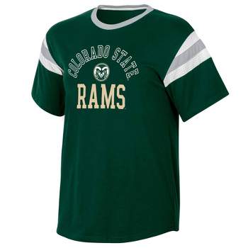 NCAA Colorado State Rams Women's Short Sleeve Stripe T-Shirt