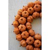 19" Fall Pumpkin Wreath – Orange Faux Floral Door Accent - 4 of 4