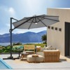 10FT Outdoor Cantilever Umbrella Patio Umbrella with Base - 4 of 4