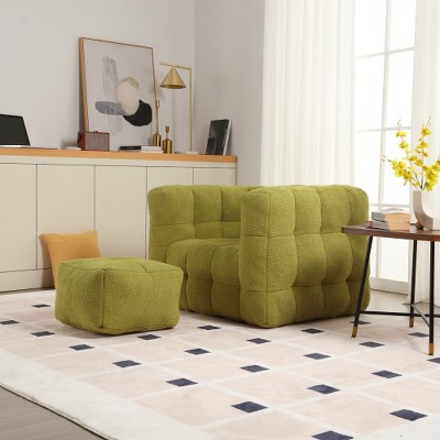 LIVAREEmlen Single chair comfortable seat, the seat is soft and comfortable, suitable for small living room space single sofa