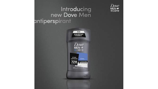 Dove Men+Care 72-Hour Stain Defense Stick Antiperspirant &#38; Deodorant - Cool - 2.7oz, 2 of 11, play video
